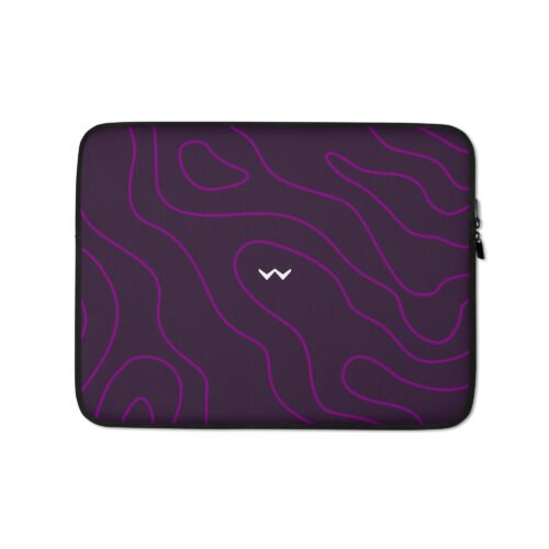 wSlipcases - Purple Pulse Laptop Sleeve