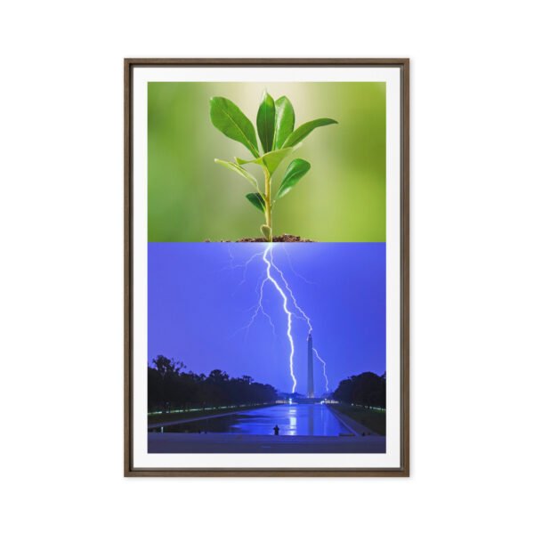 Rooted in Thunder Framed Canvas (24"x36")