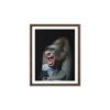 framed-canvas-in-brown-8x10-front-691596d5c623c.jpg Gorilla Gone Human Framed Canvas (8"x10")