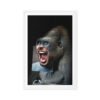 framed-canvas-in-white-24x36-front-6915c9489b2f1.jpg Gorilla Gone Human Framed Canvas (24"x36")