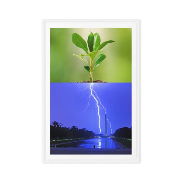 Rooted in Thunder Framed Canvas (24"x36")