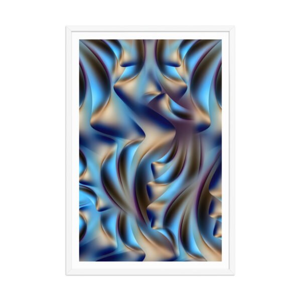 premium-luster-photo-paper-framed-poster-in-white-24x36-front-697c5f3d593ad.jpg Silk Waves Abstract Framed Photo Paper Poster